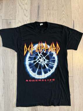 Vintage 1992 Def Leppard Adrenalize 7-Day Weekend Tour T-Shirt Size Large